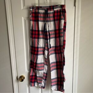 Aerie Red and Navy Plaid Pajama Pants M